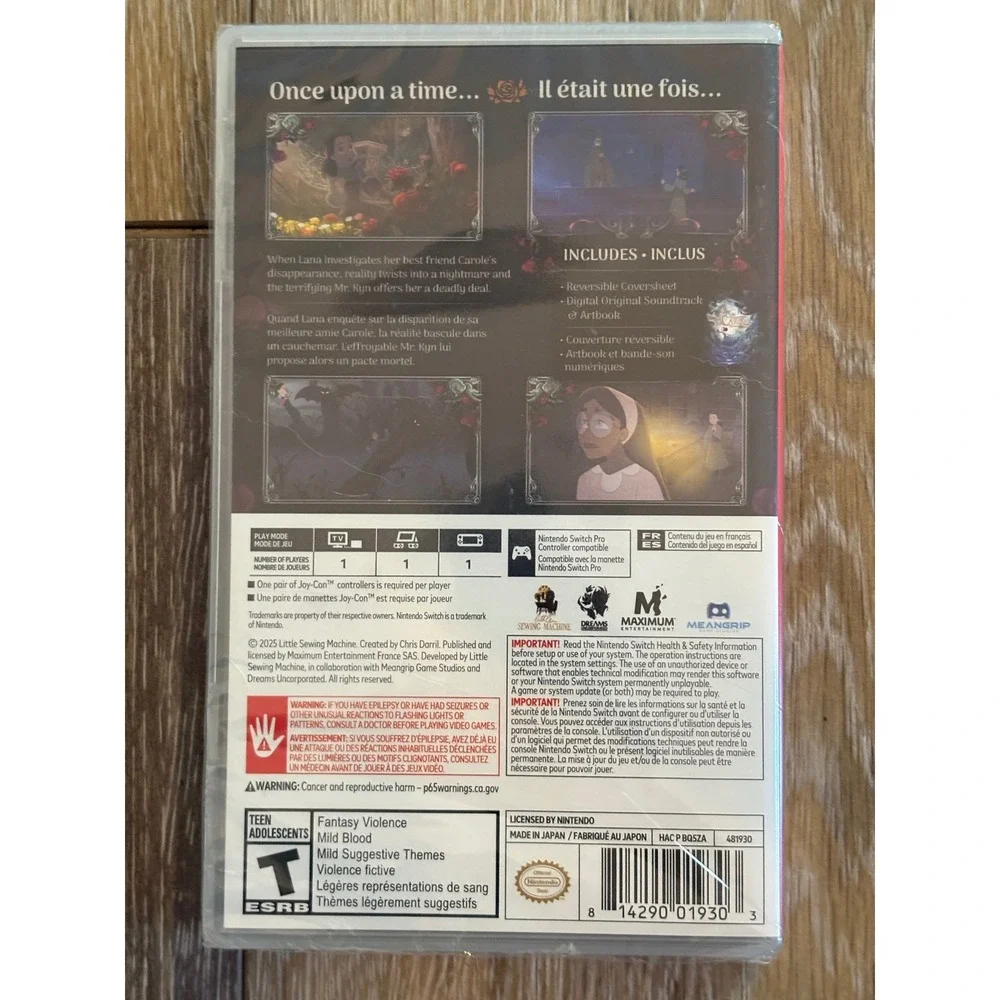 NEW: Bye Sweet Carole Nintendo Switch Physical Game Sealed